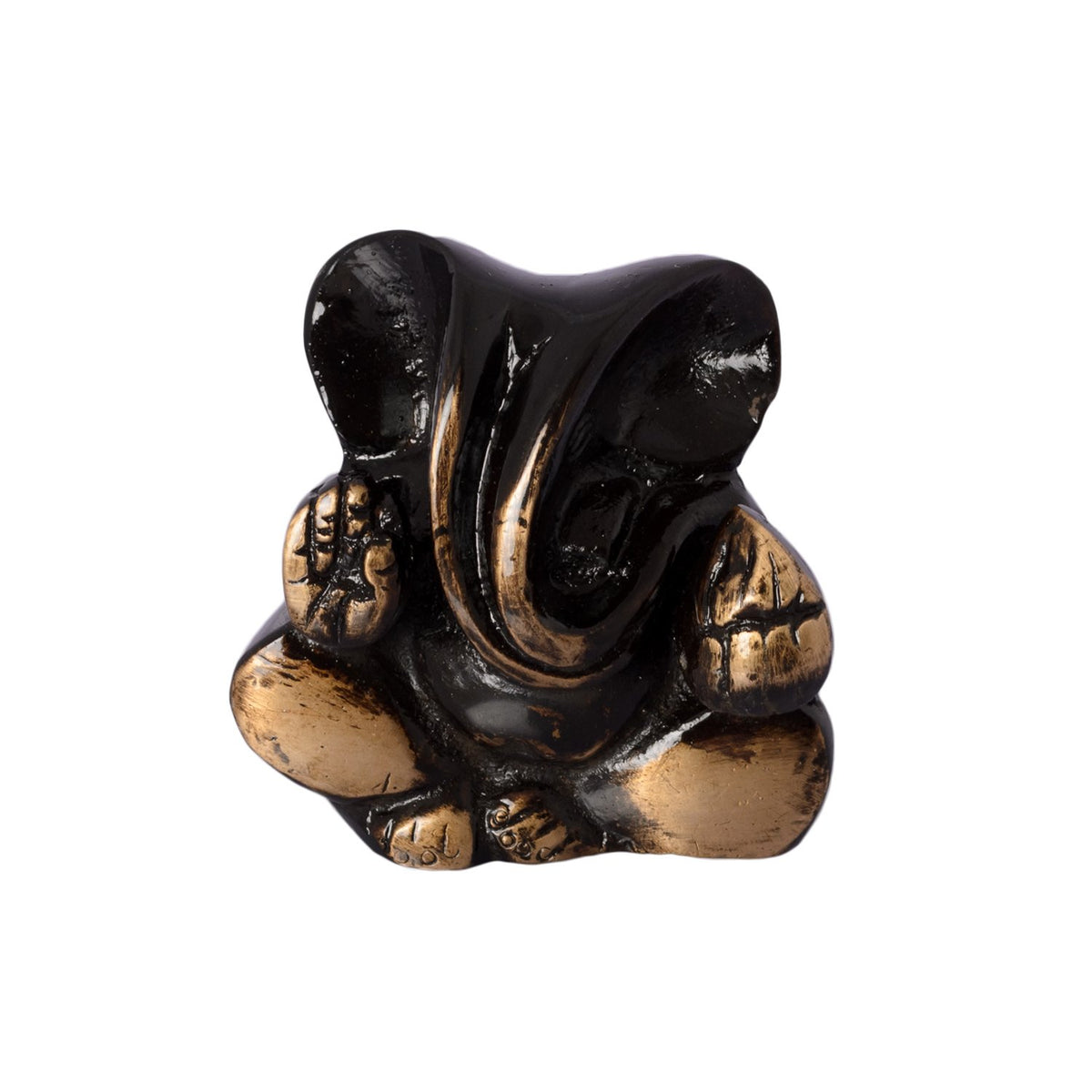 Brass Antique Finish Lord Ganesha Idol for Home Decor Car Dashboard | Ganesha Statue | Ganesh Ganpati Murti Gift for Diwali Housewarming Birthday
