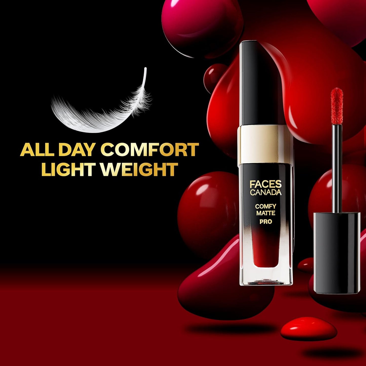 FACESCANADA Comfy Matte Pro Liquid Lipstick - Umber Fix 10, 5.5 ml | 10HR Longstay | Intense Color | Macadamia Oil & Olive Butter Infused | Lightweight Super Smooth | No Dryness | No Alcohol