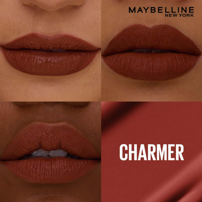 Maybelline New York Superstay Matte Ink Liquid Lipstick - 16H Longwear Matte | Charmer, 5ml