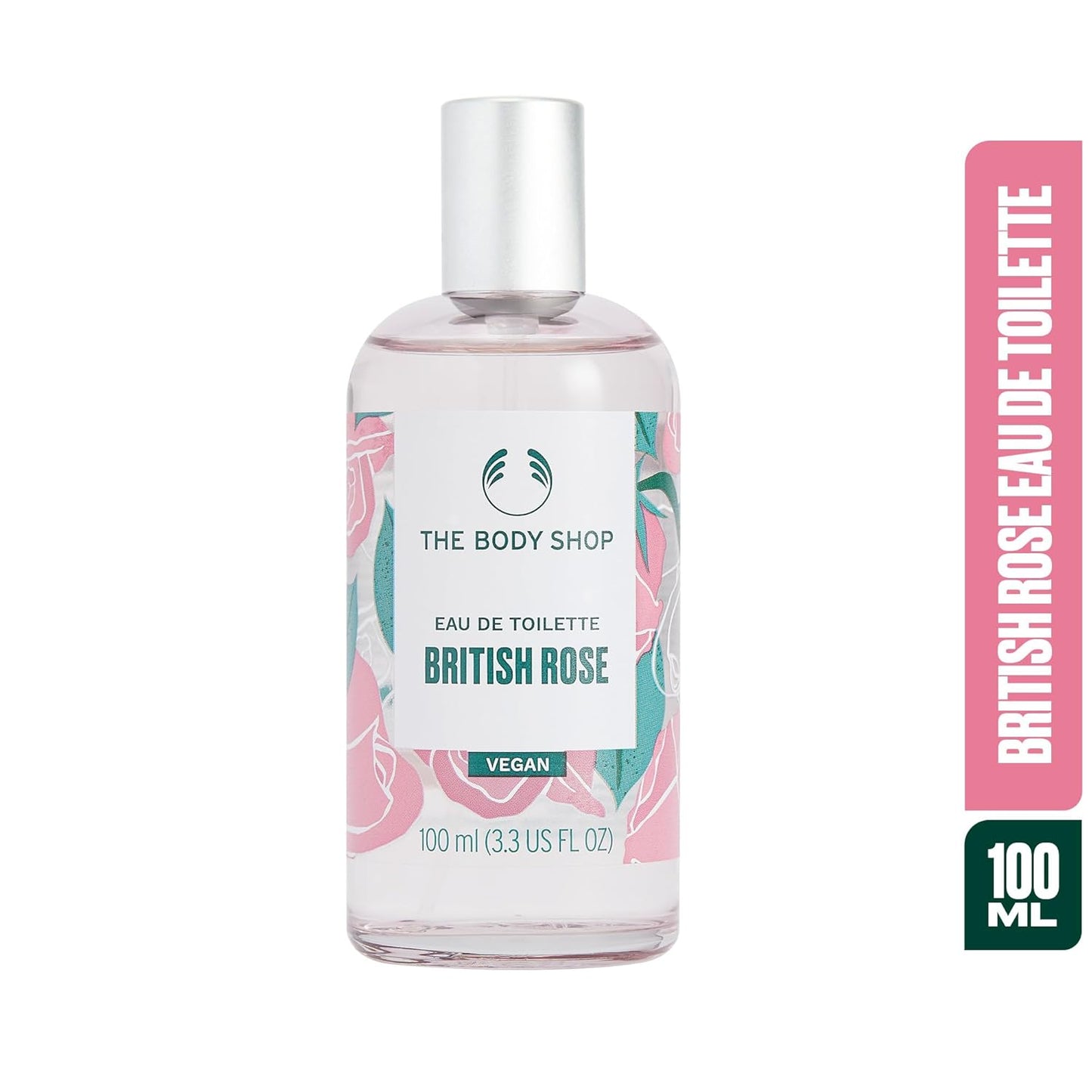 The Body Shop British Rose Eau De Toilette Vegan Perfume 100ml