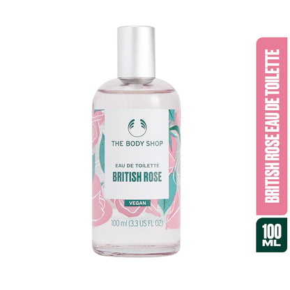The Body Shop British Rose Eau De Toilette Vegan Perfume 100ml