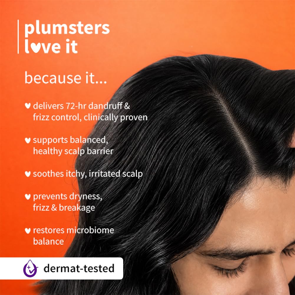 Plum Anti-Dandruff Shampoo With Volcanic Minerals & 0.5% Salicylic Acid | 72-Hr Dandruff & Frizz Control|Maintains Healthy Scalp Barrier | Gently Exfoliates & Clarifies | Prevents Rough,Dry Hair 100ml