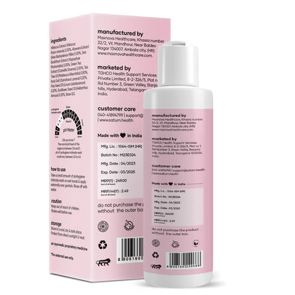 Saturn by GHC ProHygiene Intimate Wash | With Aloe Vera Extract & Tea Tree Oil, 100ml