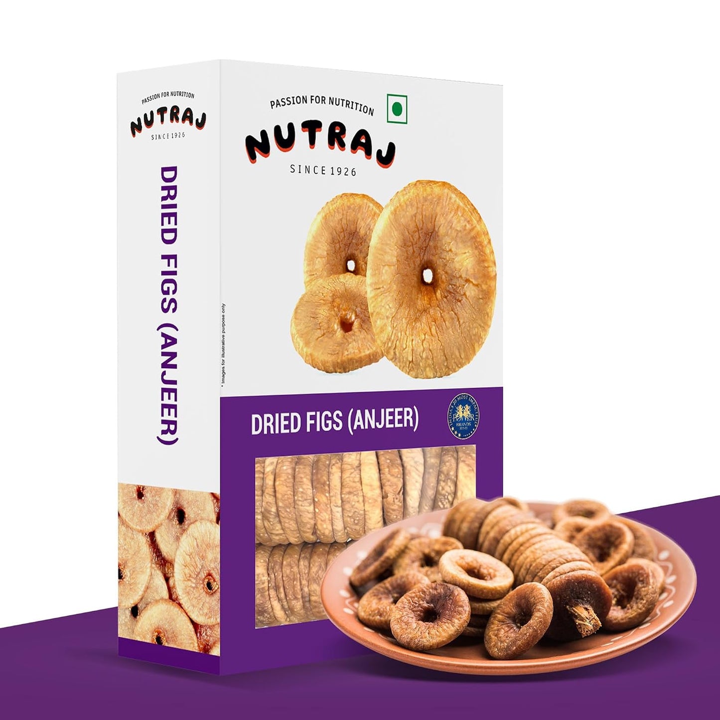 Nutraj ‎Afghani Anjeer Dried 250g Pack | Figs | Dry Fruits | Nuts | Grocery Items