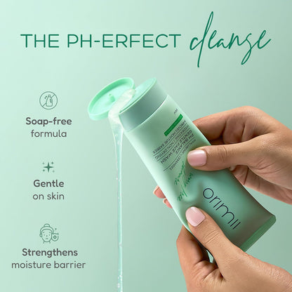 Orimii pH Balance Hydrating Gentle Face Wash For Dry & Oily Skin |Enriched with Ceramides, Vitamin E & Hyaluronic Acid |Soap Free, Non Comedogenic Cleanser 100ml