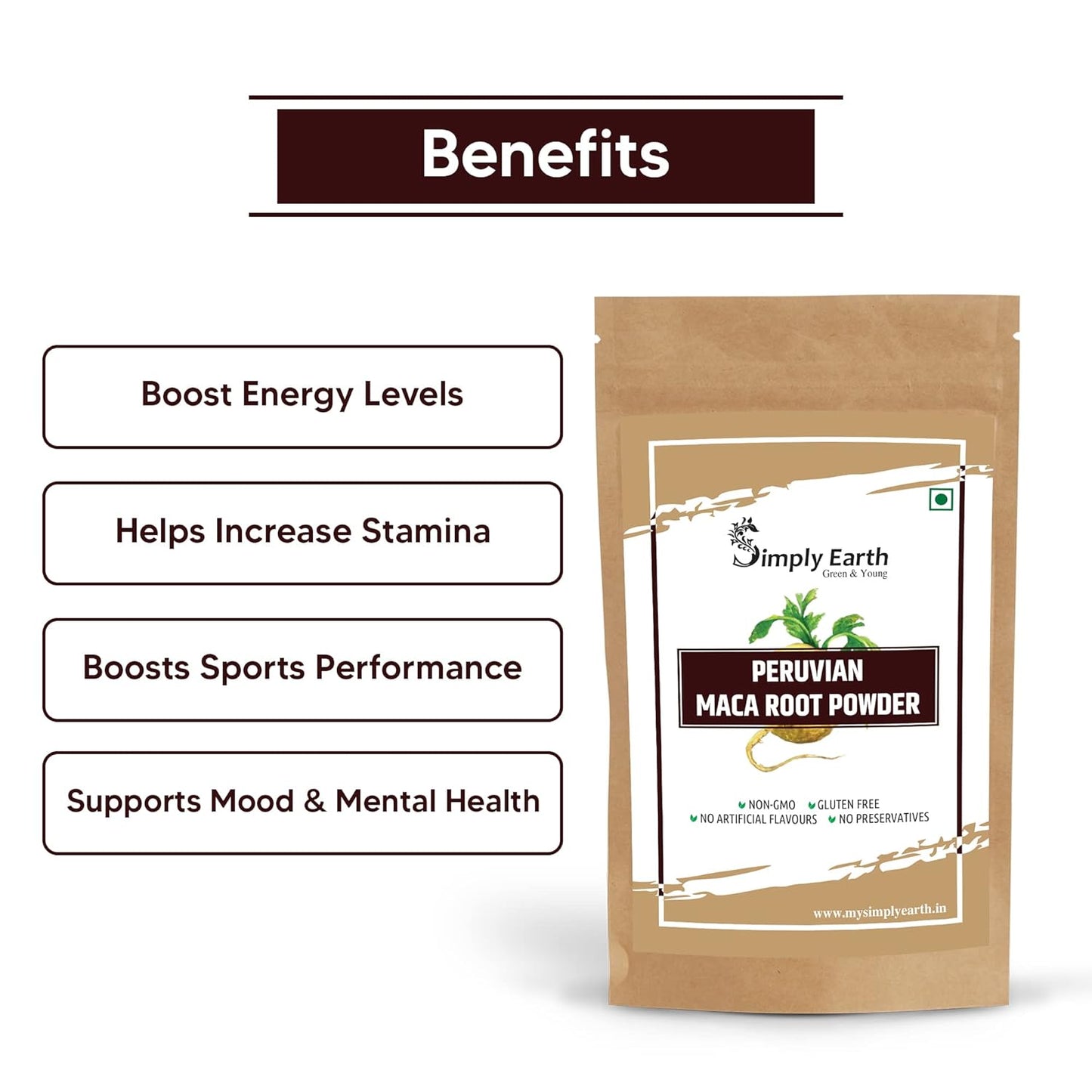 Simply Earth Performance Bundle: Peruvian Maca Root Powder (100g) & Tongkat Ali Longjack Root Extract 100:1 (50g) | Boosts Vitality, Testosterone Level, Stamina & Stress Tolerance for Men & Women