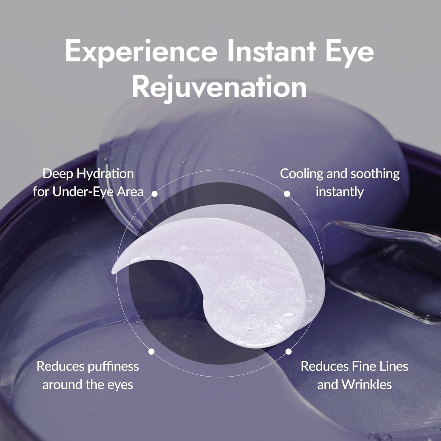 MIZON Under Eye Collagen Patches with Marine Collagen, Eye Gel Treatment Masks for Puffy Eyes, Dark Circles, Moisturizing Improves Elasticity, 60 Pcs