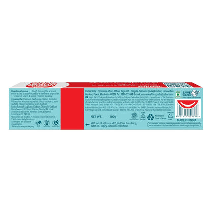 Colgate Active Salt Toothpaste, Daily Germ Protection, Pack Of 100G, Oral Care, Colgate Toothpaste With Salt And Mint, Healthy Gums & Teeth, Toothpaste That Fights Germs & Eliminates Bad Breath