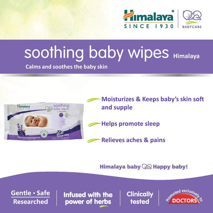 Himalaya Soothing Baby Wipes - (72 Pieces)