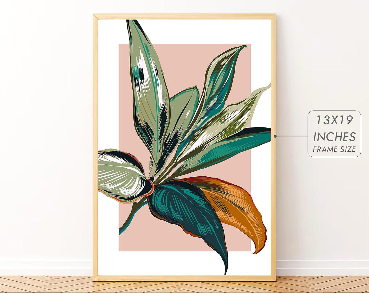 Big Modern Framed Posters Wall Decor Paintings For Living Room, Bedroom/Big Paintings For Wall Decoration, Frames For Wall Decor Set of 3 (13x19 Inches) (Boho B)