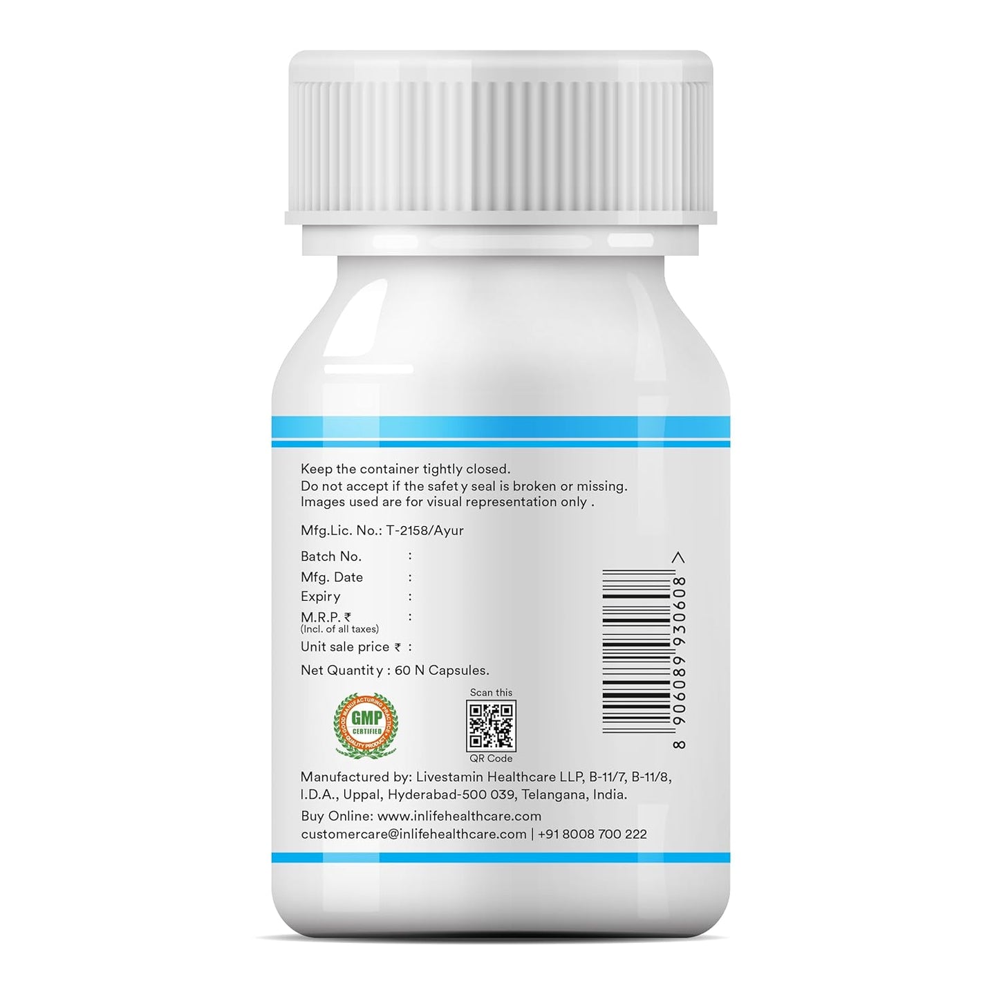 INLIFE Colostrum Capsules 500mg | Ayurvedic Immune & Gut Health Supplement - 60 Vegetarian Capsules (Pack of 1, 60)