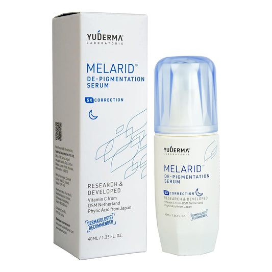 YUDERMA Melarid 5X CORRECTION De-Pigmentation Serum 40ml | Face Serum for Uneven Tone & Dark Spots | Supports Pigmentation Removal & Even Complexion | Lightweight Texture for All Skin Types