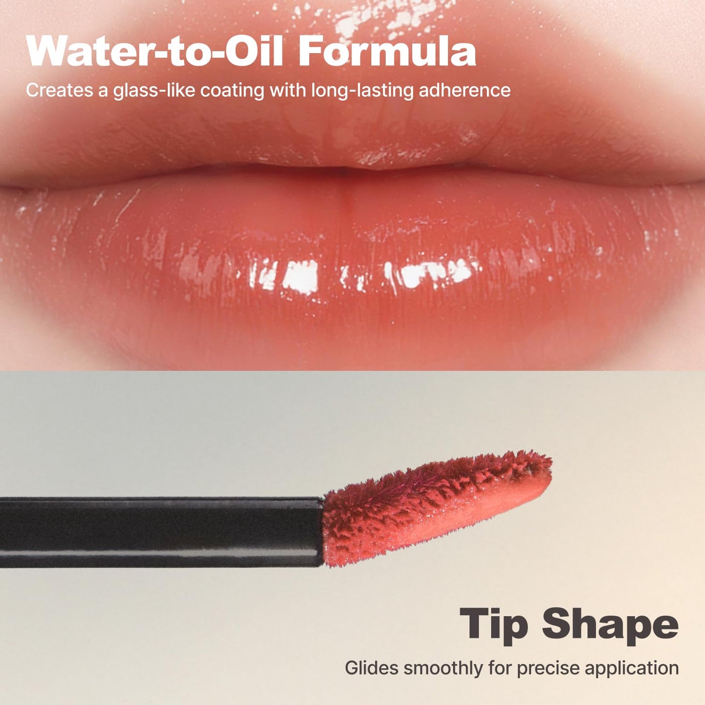 DINTO Blur-Glowy Lip Tint (218 Memento Mori 3.5g) Hydrating Glossy Korean Lip Tint, Glass Shine Finish, Lightweight Non-Sticky Long Lasting Lip Stain, Moisturizing Lip Color, Vegan & Cruelty-Free
