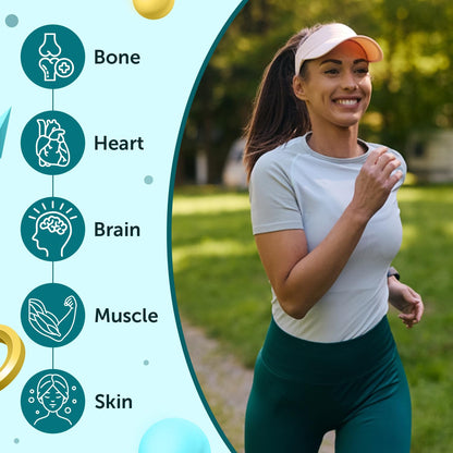 Neuherbs Mini Deep Sea Omega 3 Fish Oil Capsules 1000mg Supplement | EPA - 360mg, DHA - 240mg | With Vitamin E & D3 | Suppots Heart, Brain, Muscle & Joint Health| Lemon Flavour - 60 Softgels