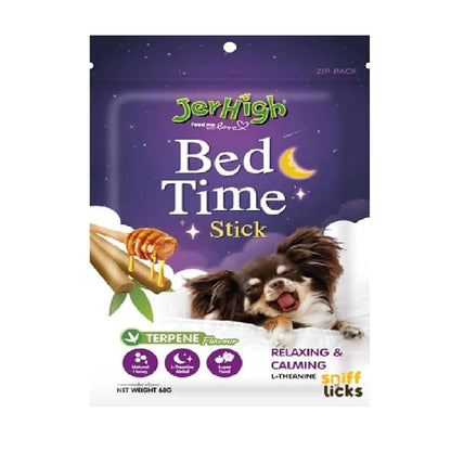 Jerhigh Dog Treat for Relaxing & Calming - Bed Time Stick Added Super Food & Natural Honey 60 G, (Pack of 1),All Life Stages