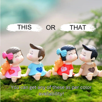 ascension 1 Pair of Miniature Romantic Kissing Couple Gift for Valentine Day Baby Doll Set Gift for Girlfriend Boyfriend Showpiece Statue Valentine Decoration Items Valentines Gifts for Your Love