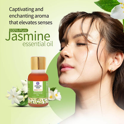 AYOUTHVEDA Jasmine essential oil | For Healthy Skin & Hair | Pure & Natural Aromatherapy oil