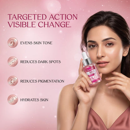 Fairever Saffron Face Serum | 12% Brightening Complex | Niacinamide, Alpha Arbutin & SaffronBurst | Reduces Dark Spots & Pigmentation | For All Skin Types | 30ml