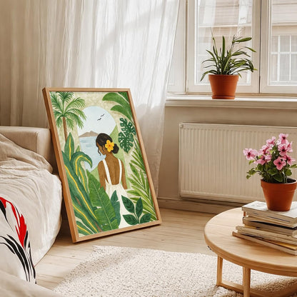 bohemian painting for house, paintings for living room & wall painting for bedroom wall decor - (13x17 Inch boho wall art, Paintings for home decor)
