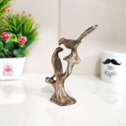 Love Birds Couple Kissing Sitting on Tree Branch Showpiece for Home Decor Statue Love for Romantic Gift to Boyfriend,Girlfriend,Wife,Friends,Decoration Idol,Showcase,Office Decoration...