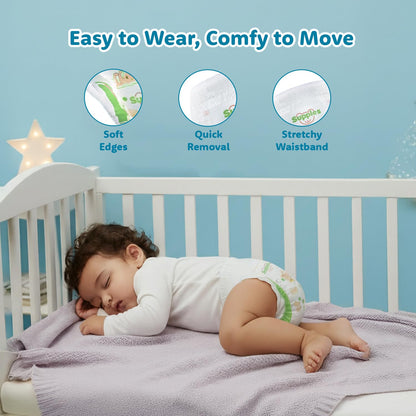 Supples Premium Baby Diaper Pants | 72 Baby Diapers | Medium | 7-12 Kg | 12 Hrs Absorption | Cushiony Cotton Soft Fabric | Phthalates-Free | Triple Leak Guard