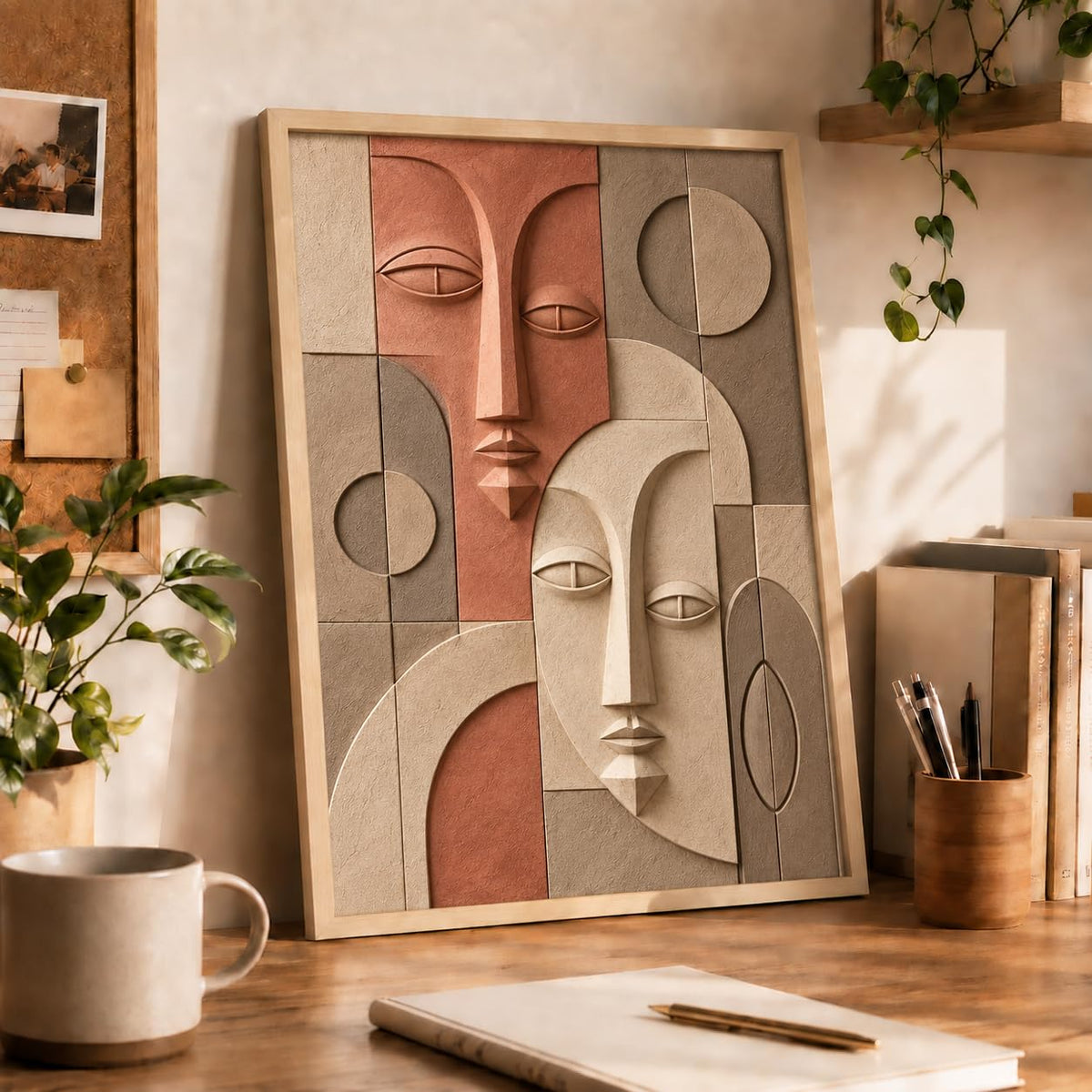 Botanical Woman Face Art -6 | 16x24