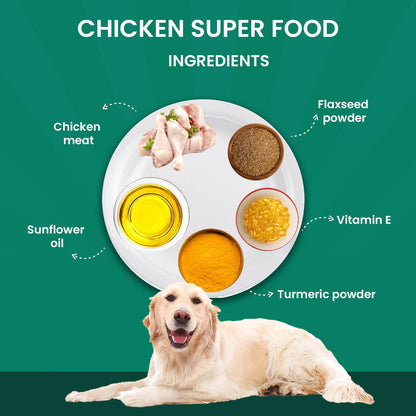 Goofy Tails Wet Dog Food 280g (70gX4), Chicken Super Dog Food, Preservative Free Dog Gravy, Wet Dog Food, Natural Human Grade Grain Free and Gluten Free Super Dog Food Gravy