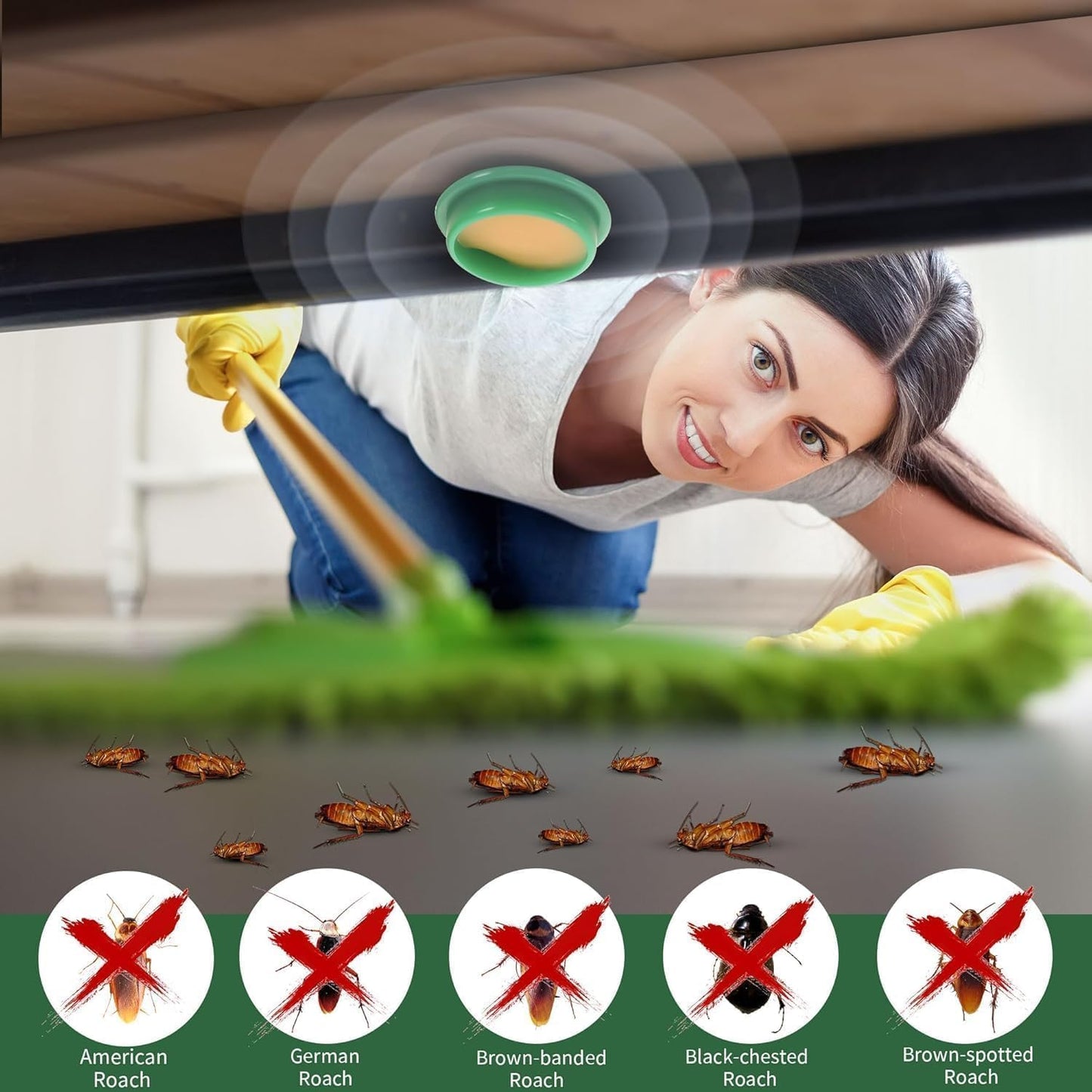 Anti Roach Gel - Cockroach Killer, Indoor Insect & Pest Control, Cockroach Repellent spray for Home,Kitchen, & Hotels (100% work) (6)