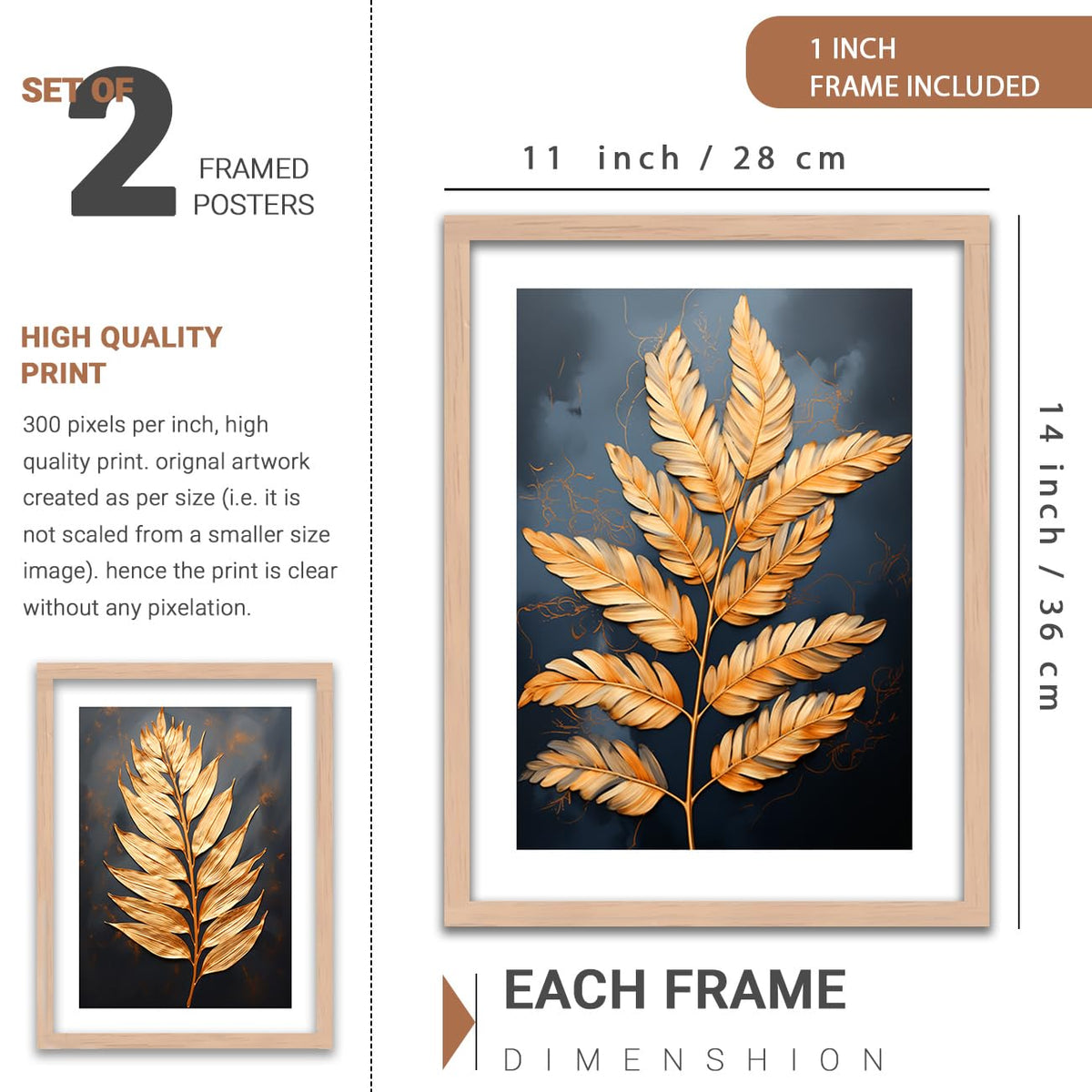Aesthetic Modern Art Wall Paintings with Frame for Living Room Bedroom Office Wall Decoration - Home Decor Frames (Art 3, 10x13 inch)