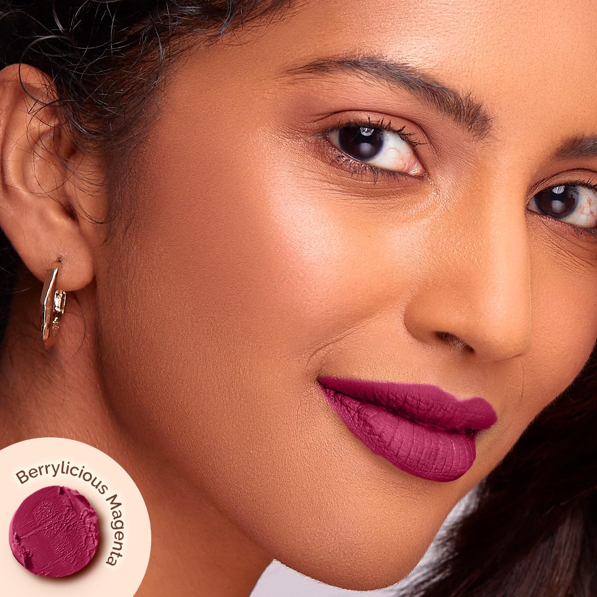 Mamaearth Moisture Matte Longstay Mini Lipstick with Avocado Oil & Vitamin E for 12 Hour Long Stay- 12 Berrylicious Magenta- 0.7 g