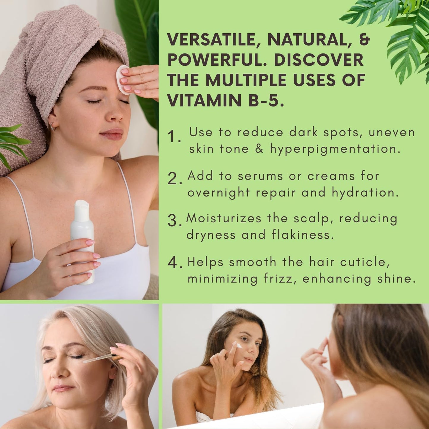 Bliss of Earth D Panthenol Vitamin B5 Powder | Pure & Natural | Skin Brightening, Scalp Hydration, Hair Powder | DIY Creams & Serums 100gm