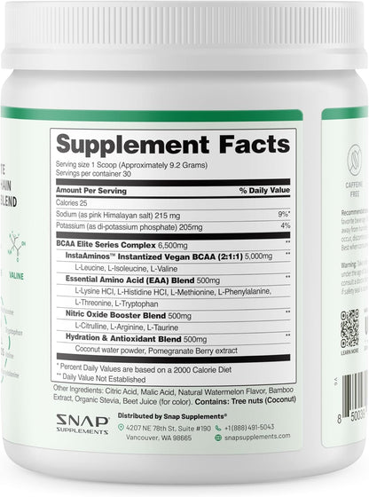 Supplement container with 'Supplement Facts' label on a white background