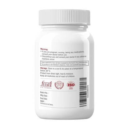 Biotrex Nutraceuticals High Bioavailabilty Coq10 200mg With 95% Purity Piperine 5mg (Coenzyme Q10) - 60 Vegetarian Capsules