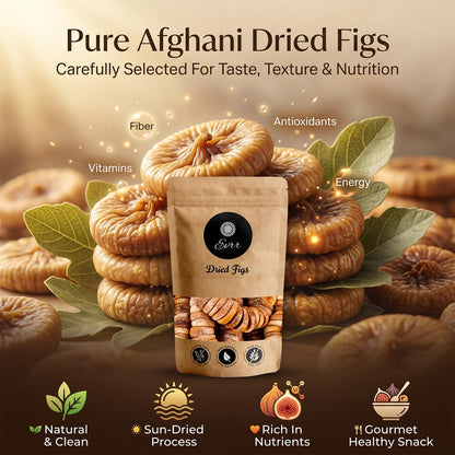 Evrr Premium Anjeer Dry Fruits 250g | Afghan Dried Figs | Natural Sun-Dried Fig | Rich in Fiber, Iron & Calcium | Healthy Snack