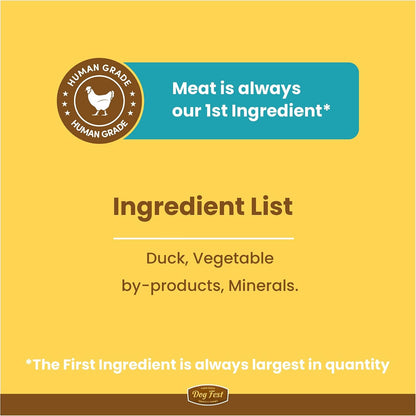 BarkButler x Dogfest Duck Fillets Treats for Dogs | Meat-First | Human Grade | Natural Ingredients | 0% Artificial Colours & Preservatives | Dog Treats for Adult Dog | 90g