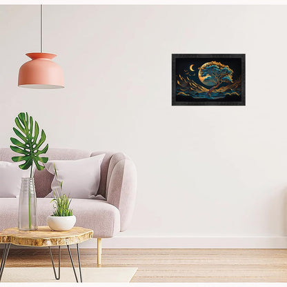 3d Scenery Paintings for Living room | 3d Painting wall decoration | 3d Photo Frame for wall decoration - 22786 (14x20 Inch)