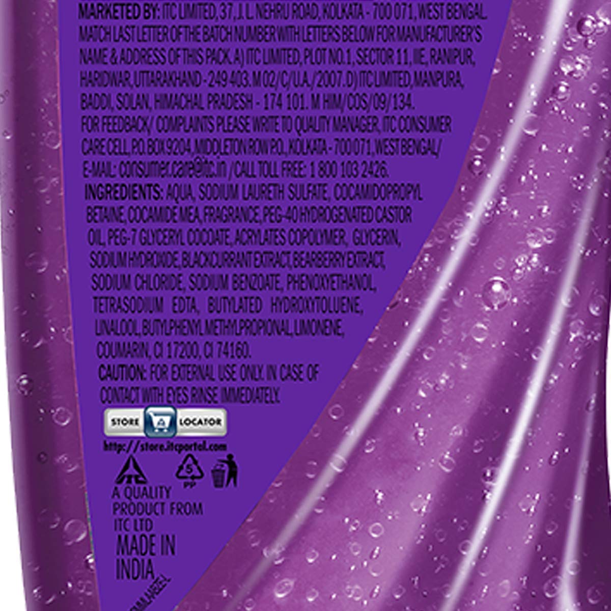 Fiama Shower Gel - Blackcurrant & Bearberry, for Radiant Glow, with skin conditioners, 250 ml