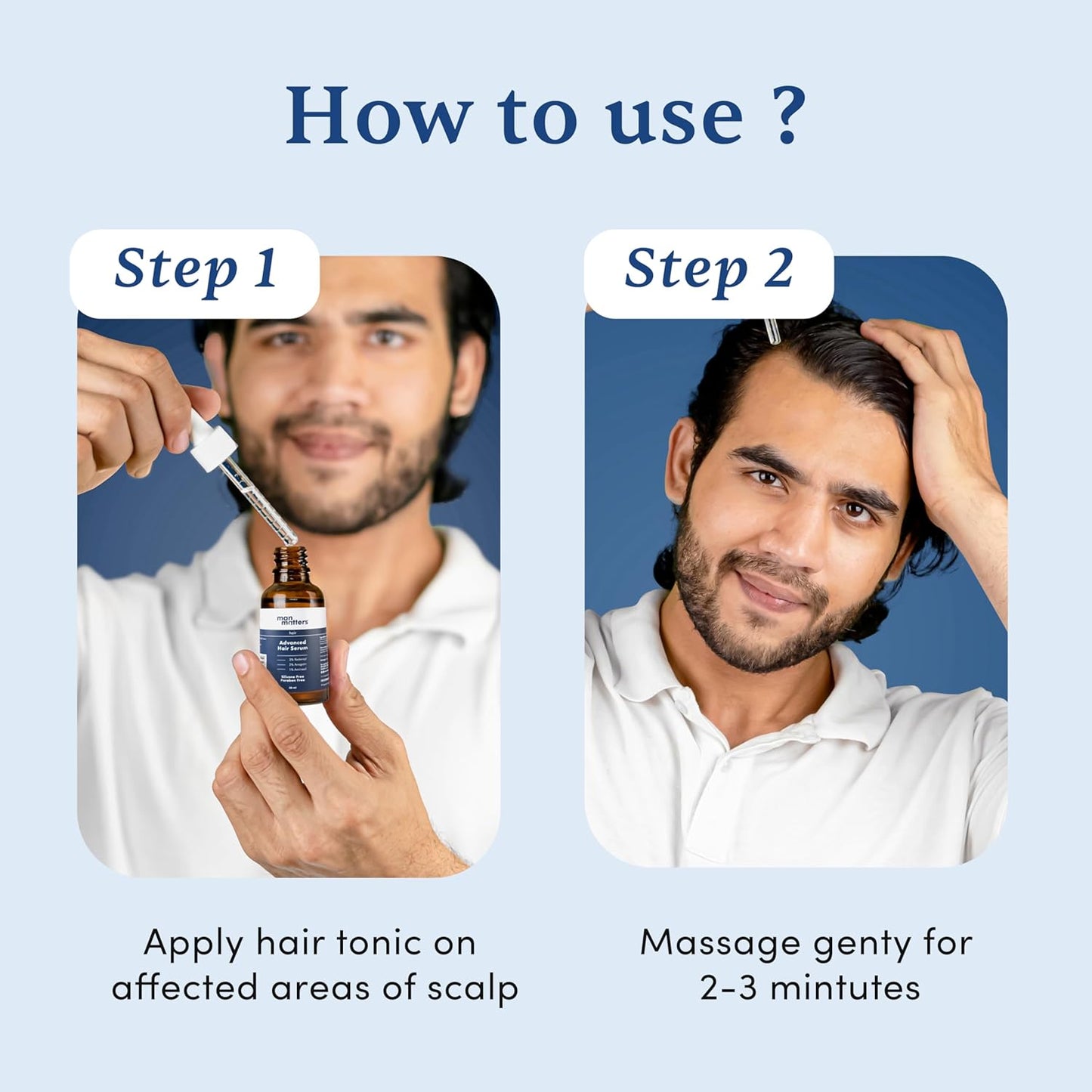 Man Matters Advanced Hair Serum 30ml | 23% actives (3% Redensyl, 2% Anagain & 1% Aminexil, Rosemary Leaf Extract) | Reactivates Hair Cells, Improves Density & Promotes Growth | Paraben Free