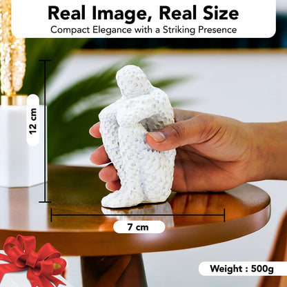 Nostrae Brick Man Show Pieces for Home Decor Living Room Decorative Items | Abstract Modern Showpieces Gift Item for Decoration | Tv Unit Showcase Shelf Office Interior Statue Figurines
