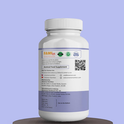 Aniamor Paw Plate + Tablet for Dogs and Cats|Platelet Enhancer Tablets|Pets Supplement|All Life Stage|60 Tablets Bottle