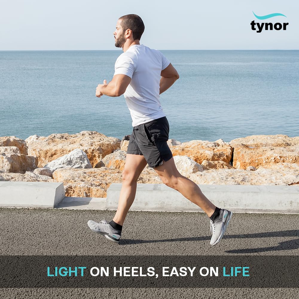 Tynor Heel Cushion Silicone, White, 1 Pair