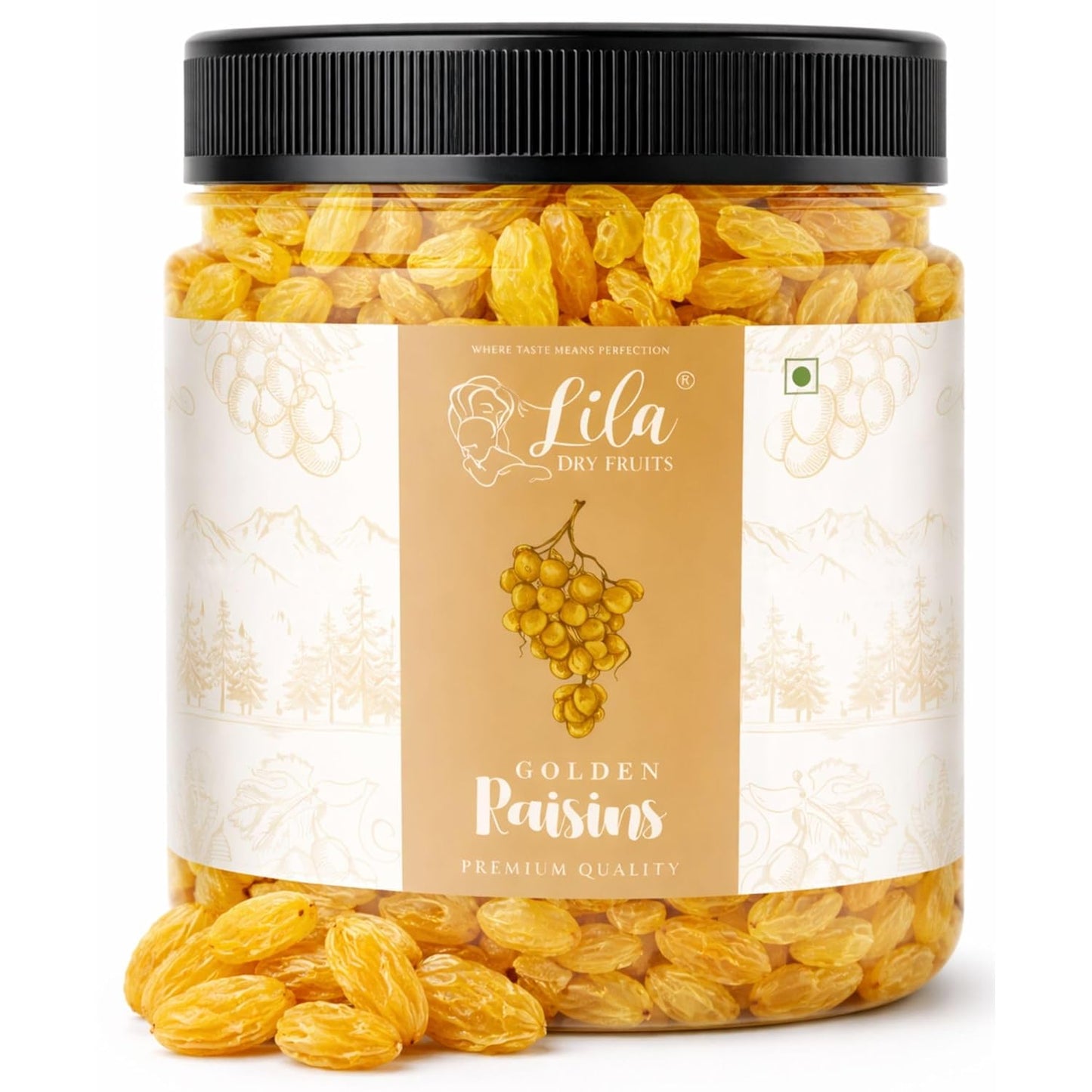 LILA DRY FRUITS Golden Raisins Kishmish 100g Delicious Healthy Snacks | Naturally Sweet Golden Kismis for Daily Use Dry Fruits for Snacking, Cooking, Baking & Desserts Perfect for Giftings