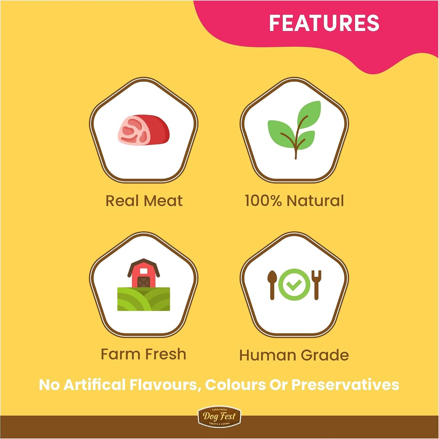 BarkButler x Dogfest Duck & Ostrich Medallions Treats for Dogs | Meat-First | Human Grade | Natural Ingredients | 0% Artificial Colours & Preservatives | Dog Treats for Adult Dog | 90g