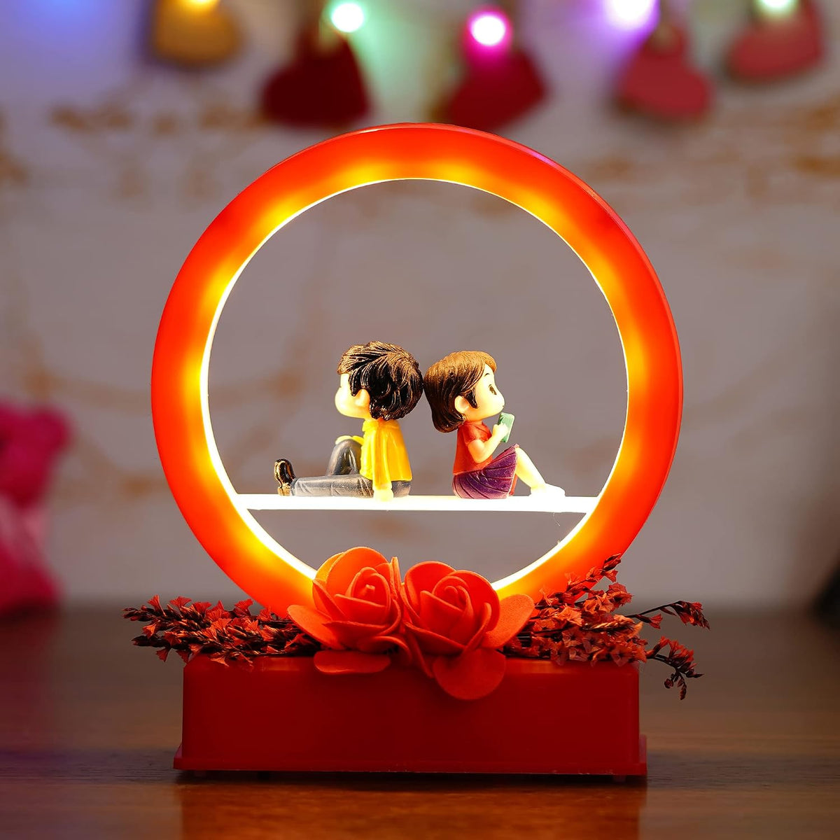 eCraftIndia Red Man Proposing Light Showpiece