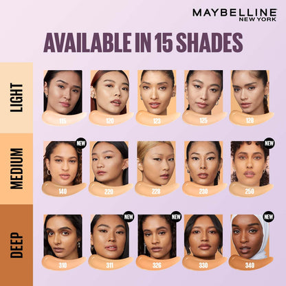 Maybelline New York Super Stay Lumi-Matte Liquid Foundation - 128, Up To 30H Long Wear, Water & Transfer Proof. SuperStay Lumi-Matte Liquid Foundation comes with Non-comedogenic & Vegan Formula | 35ml