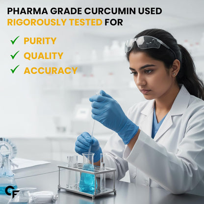 Carbamide Forte Curcumin Tablets with Piperine and 95% Curcuminoids | Anti inflammatory Supplement for Adults | With Curcuma Longa, Turmeric & Ginger Root extract | 90 Veg Tablets