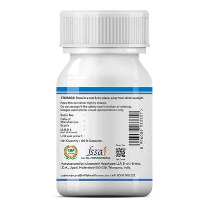 INLIFE Zinc Complex Capsules with Zinc Picolinate & Gluconate with Copper Gluconate | Supports Immune & Skin Health | Helps in Digestion for Men & Women | Veg. Capsules (Pack of 1)