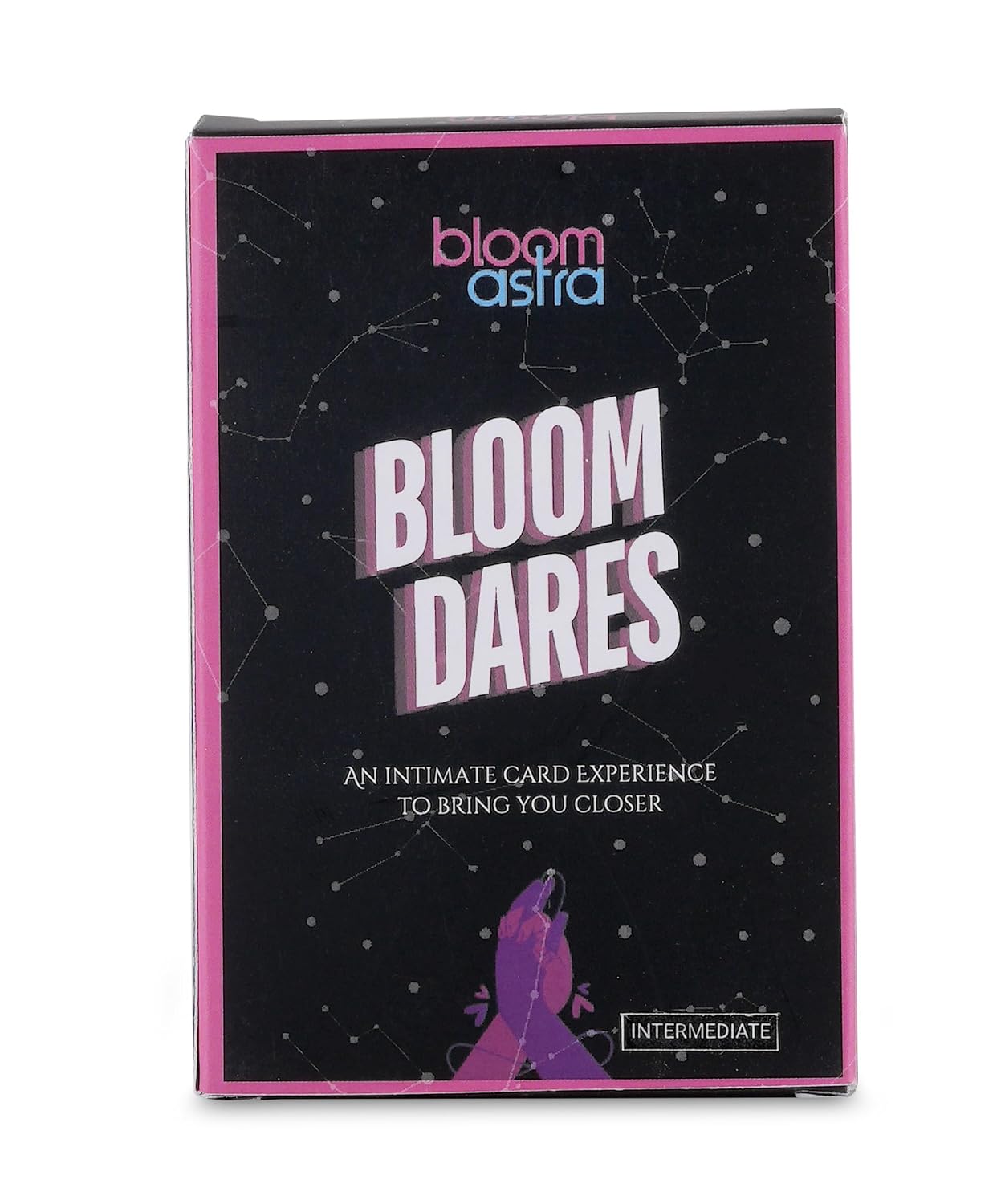 Bloomastra Bloom Dares Card Game for Couples | 24 Cards | 6 Fun Categories Great Conversations & Fun Challenges for Date Night Romantic Gift for Couples (Intermediate)