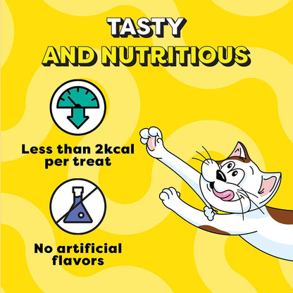 Temptations MixUps Cat Treats, Chicken & Salmon Flavours, 75g – Two Irresistible Flavours in One Pack, Crunchy Outside Soft Inside, Goodness of Protein, Vitamins & Minerals, Resealable Pouch