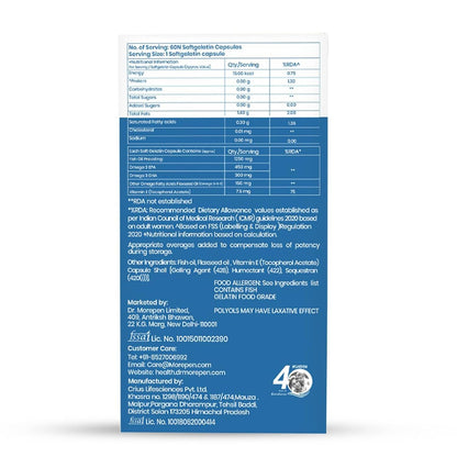 Dr. Morepen Multivitamin Men & Omega 3 Triple Strength - Softgel